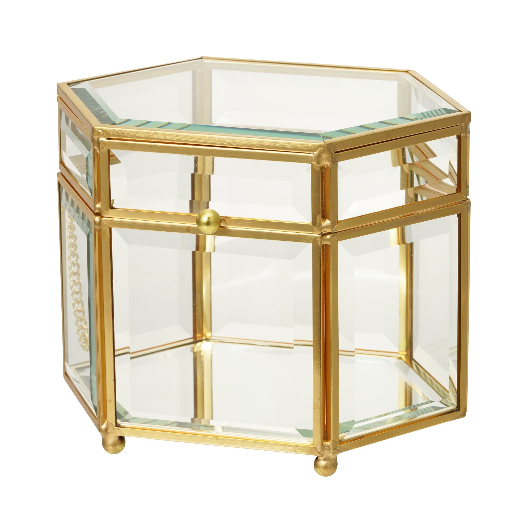 Lamule Iron Glass Box Hexagon 2
