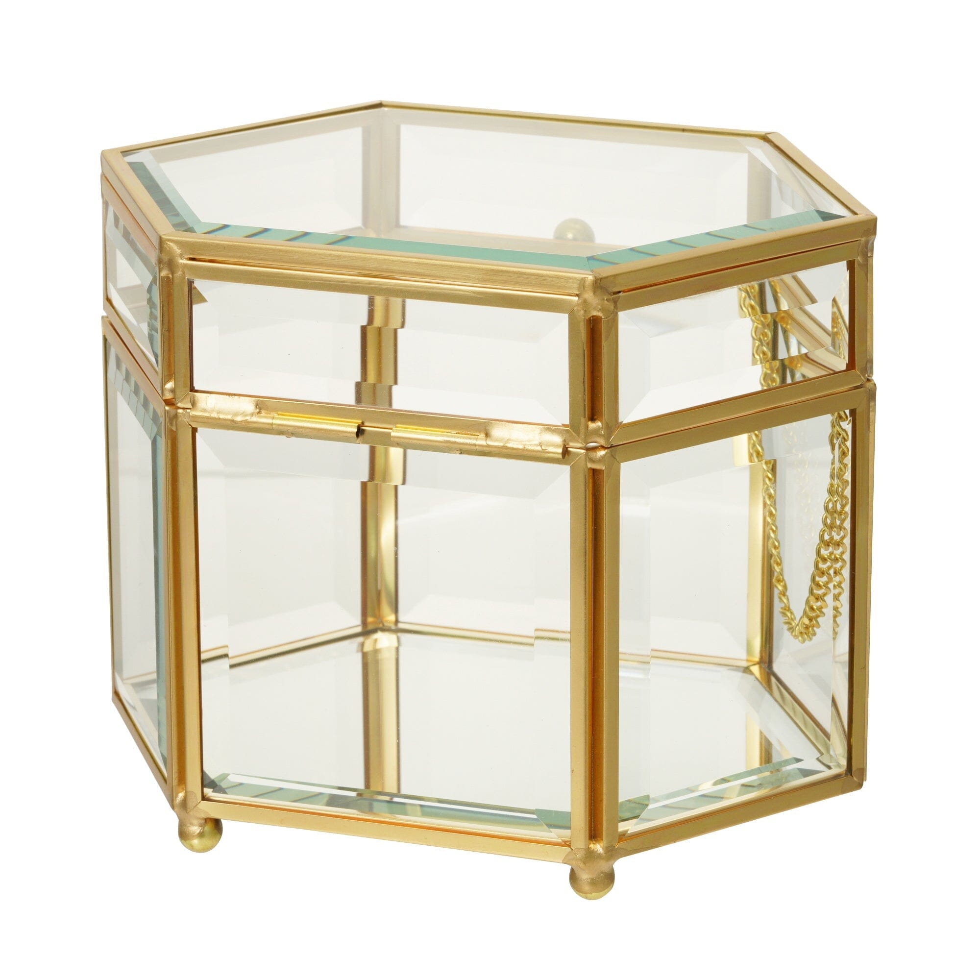 Lamule Iron Glass Box Hexagon 2