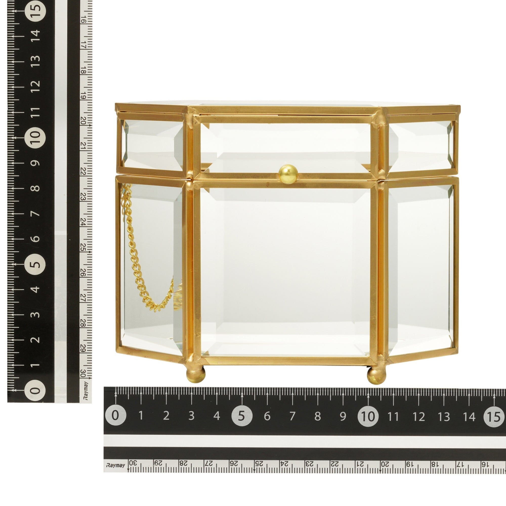 Lamule Iron Glass Box Hexagon 2