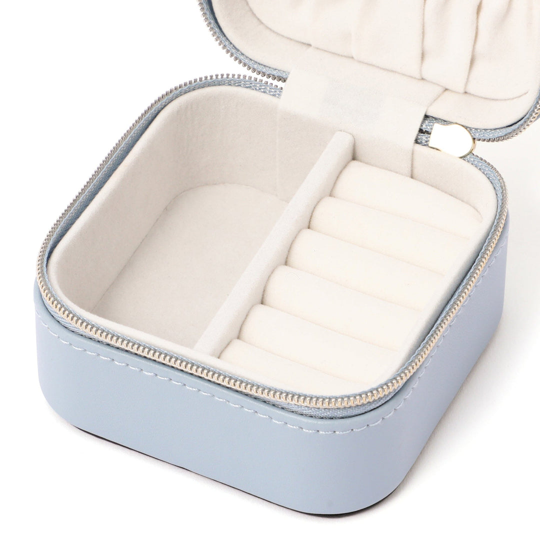 Embroidery Flower Travel Jewelry Box Small Blue – Francfranc Hong Kong