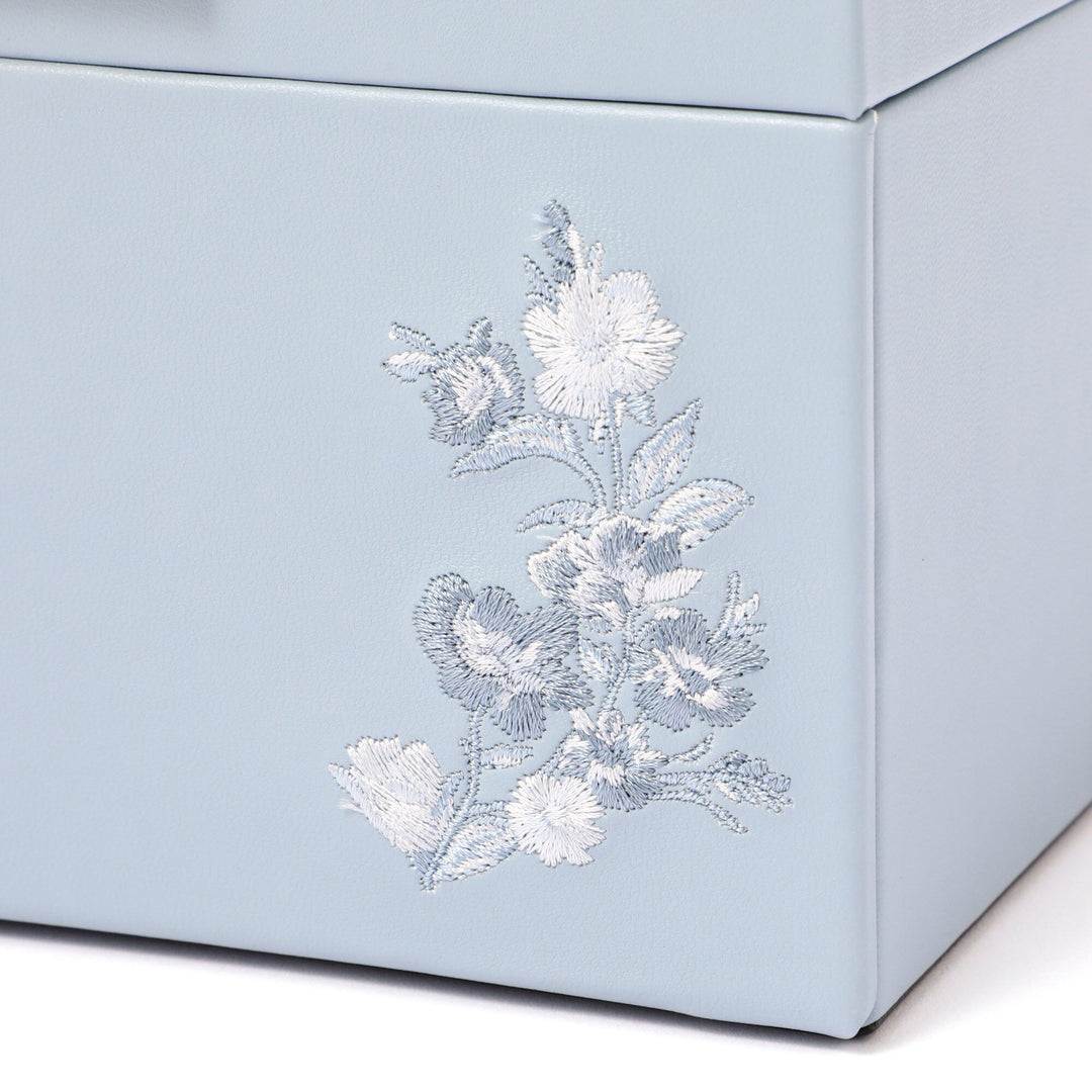 Embroidery Flower Jewelry Box Small Blue – Francfranc Hong Kong
