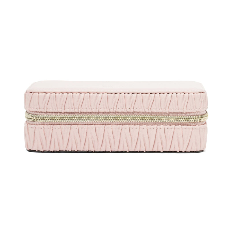 Embossed Travel Jewelry Box Medium Pink