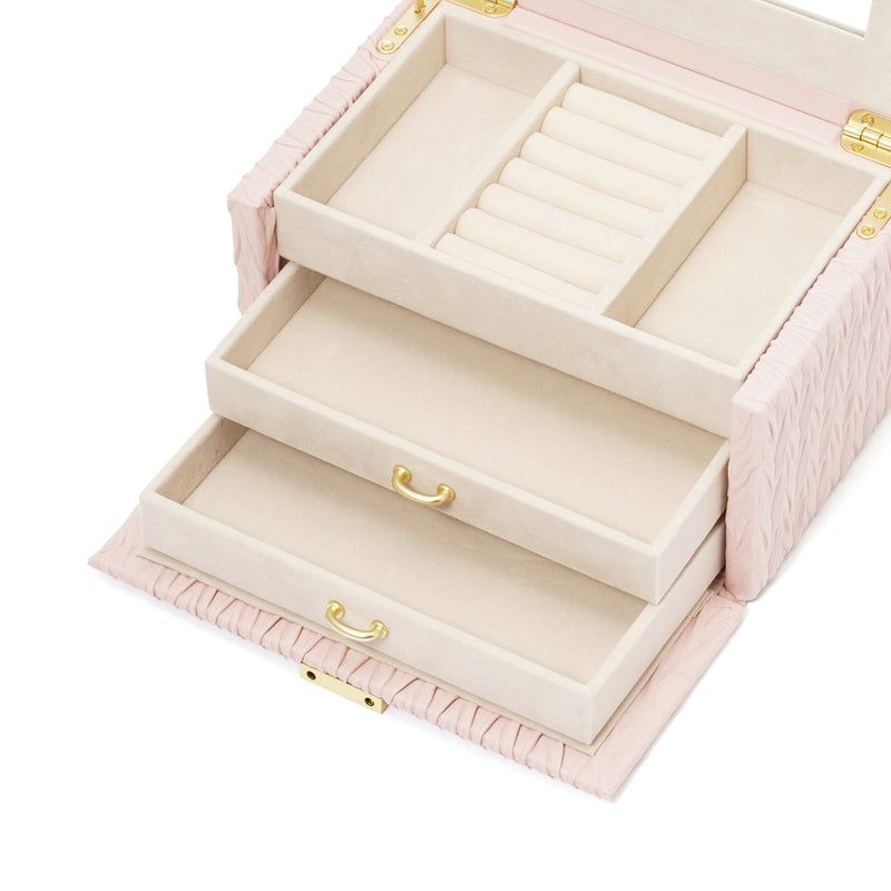 Emboss Jewelry Box Small Pink