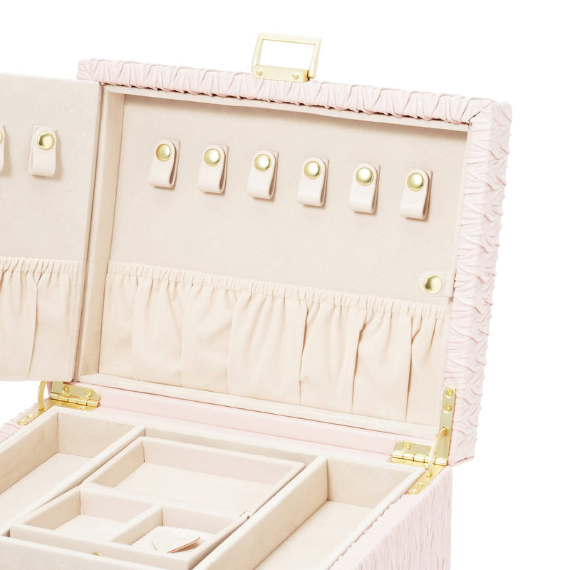 Embossed Jewelry Box Large Pink