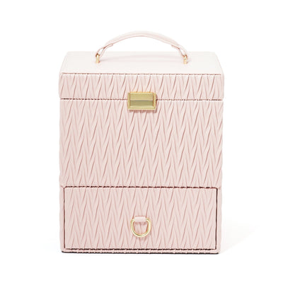 Embossed Cosmetic Box Pink