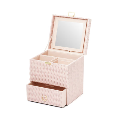 Emboss Cosmetic Box Pink