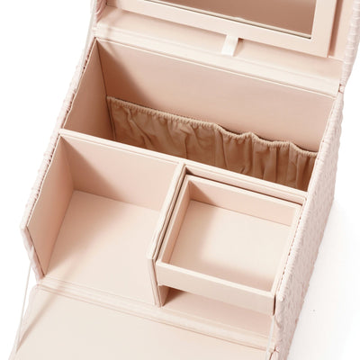 Emboss Cosmetic Box Pink