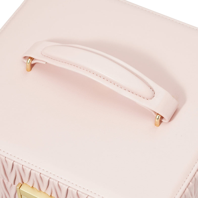 Embossed Cosmetic Box Pink