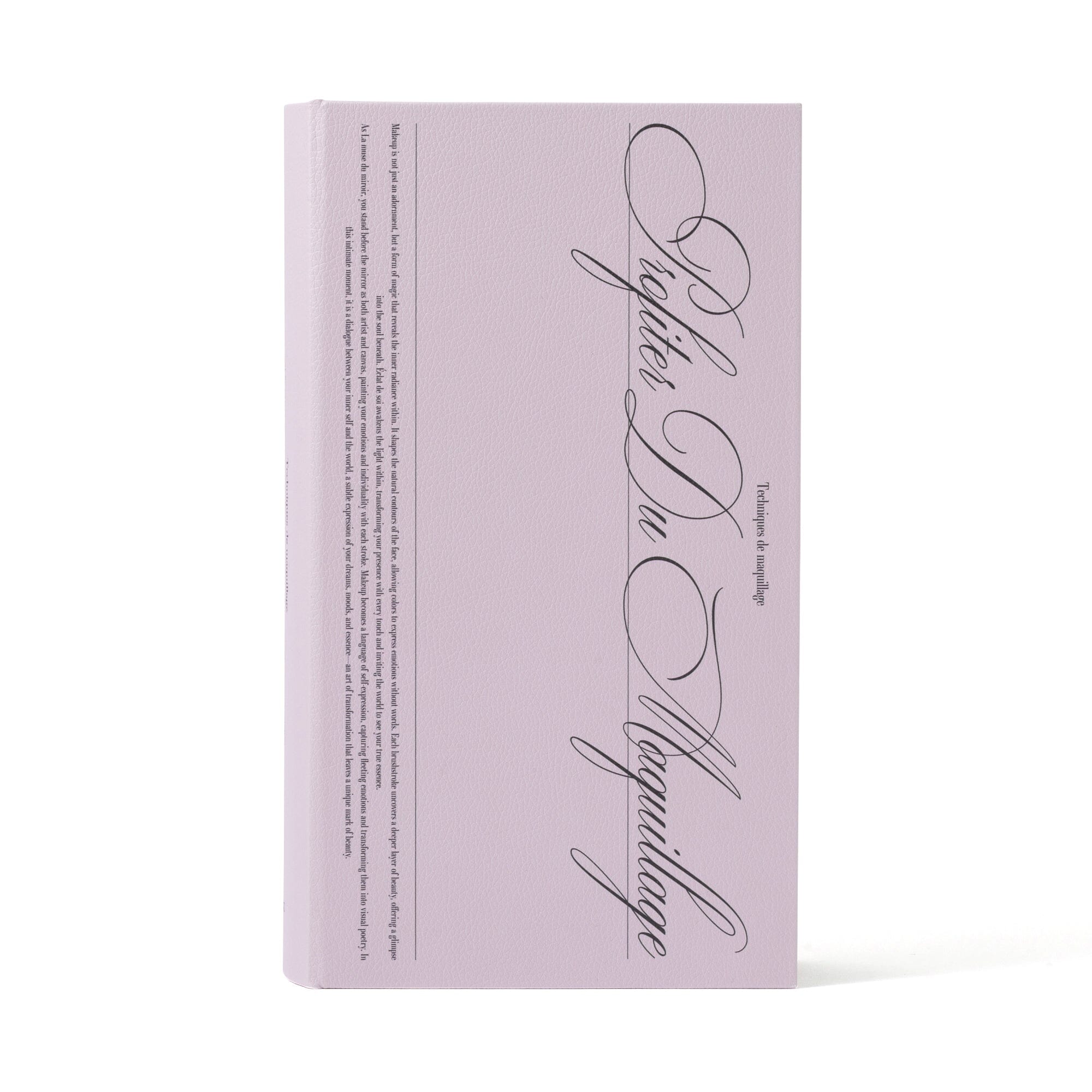 Book Tissue Box Typography Light Pink
