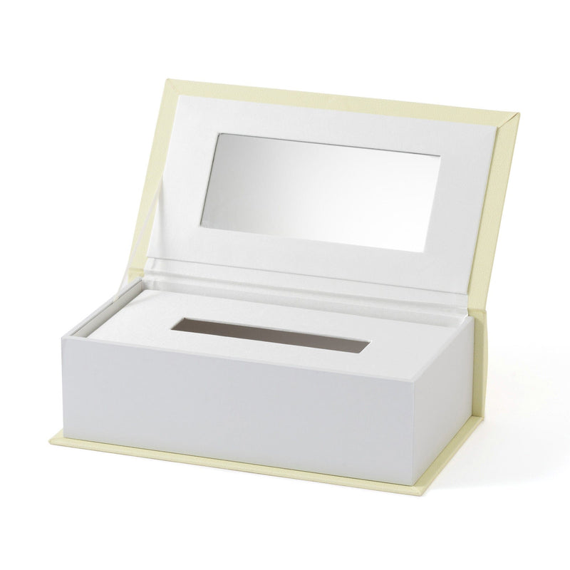 Book Tissue Box Cat Light Yellow