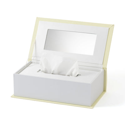 Book Tissue Box Cat Light Yellow