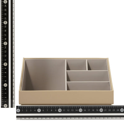 Stacking Cosmetic Organizer Beige