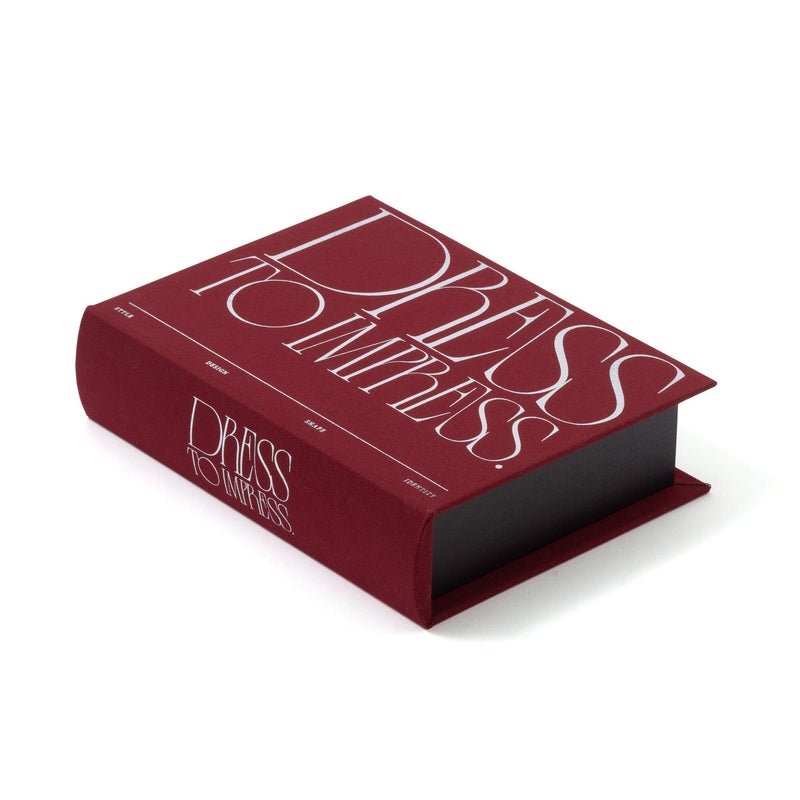 Book Box Typography Small Red
