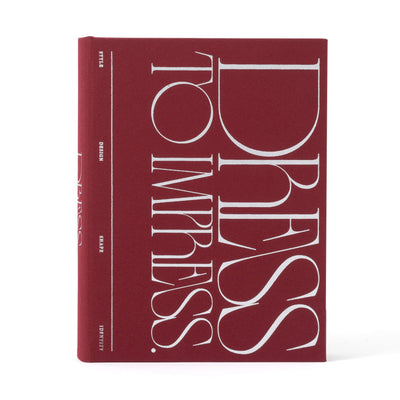 Book Box Typography Small Red