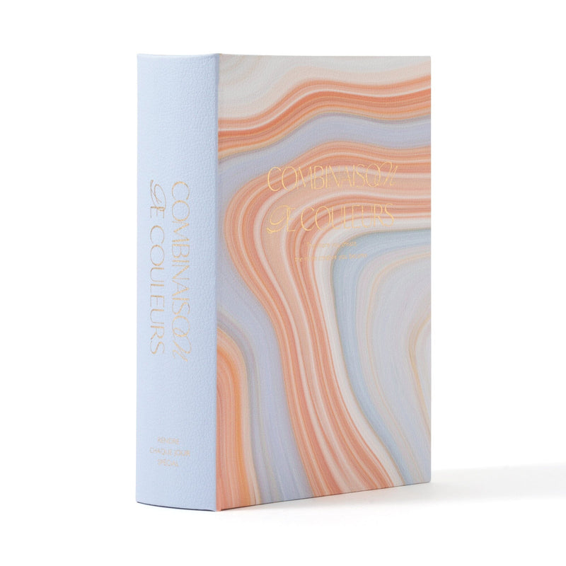 Book Box Marble Small Orange