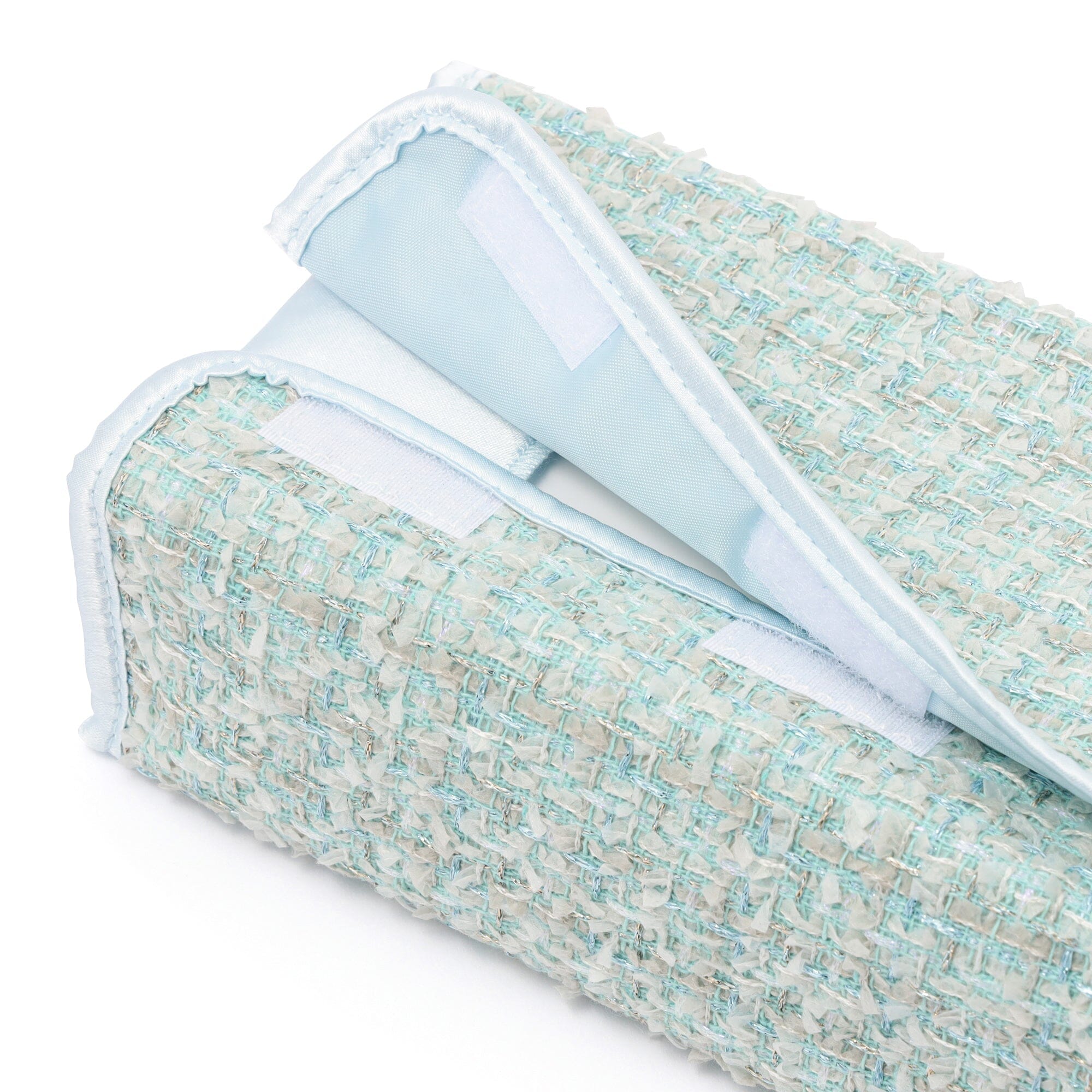Tweed Tissue Cover Blue