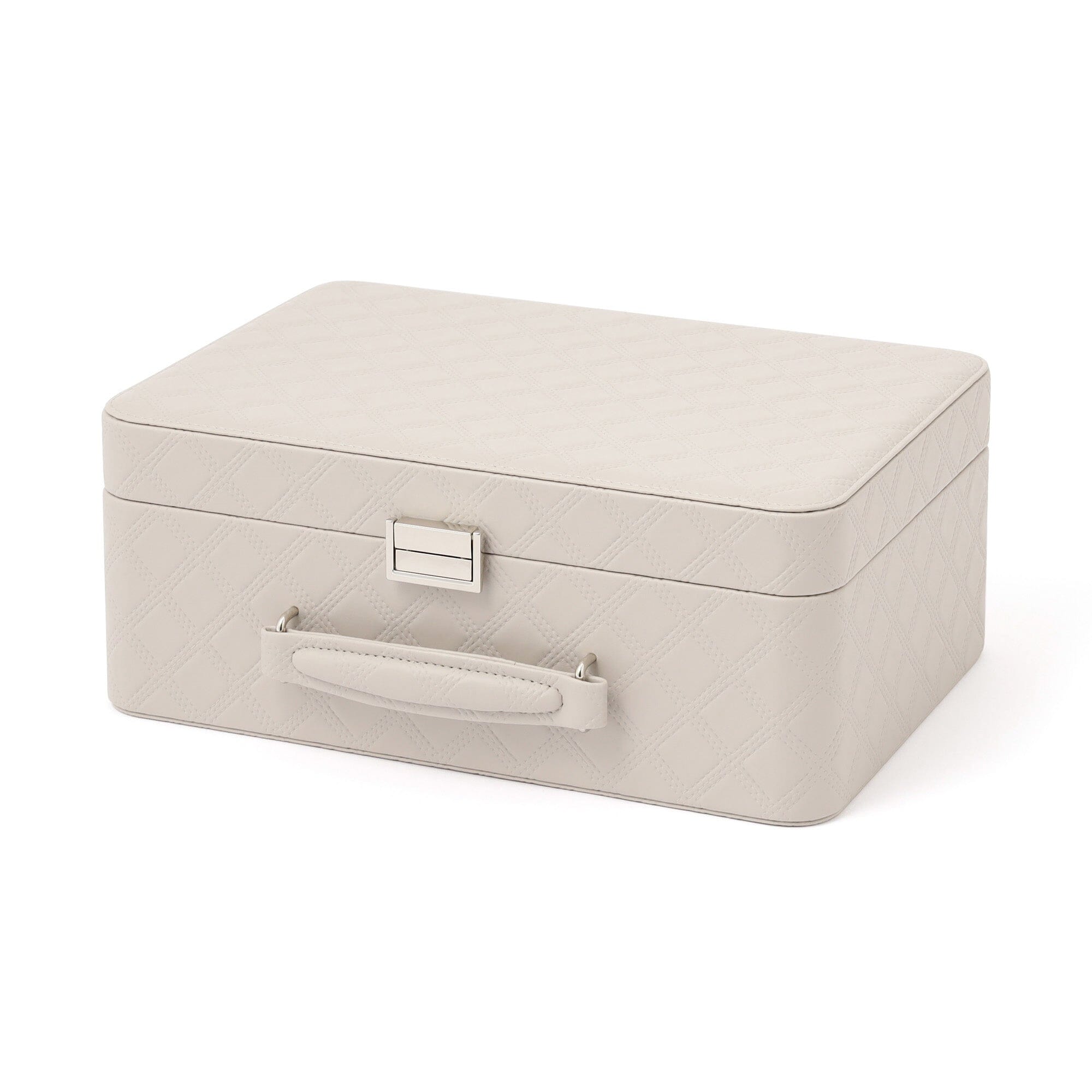 Quilt Cosmetic Box Gray