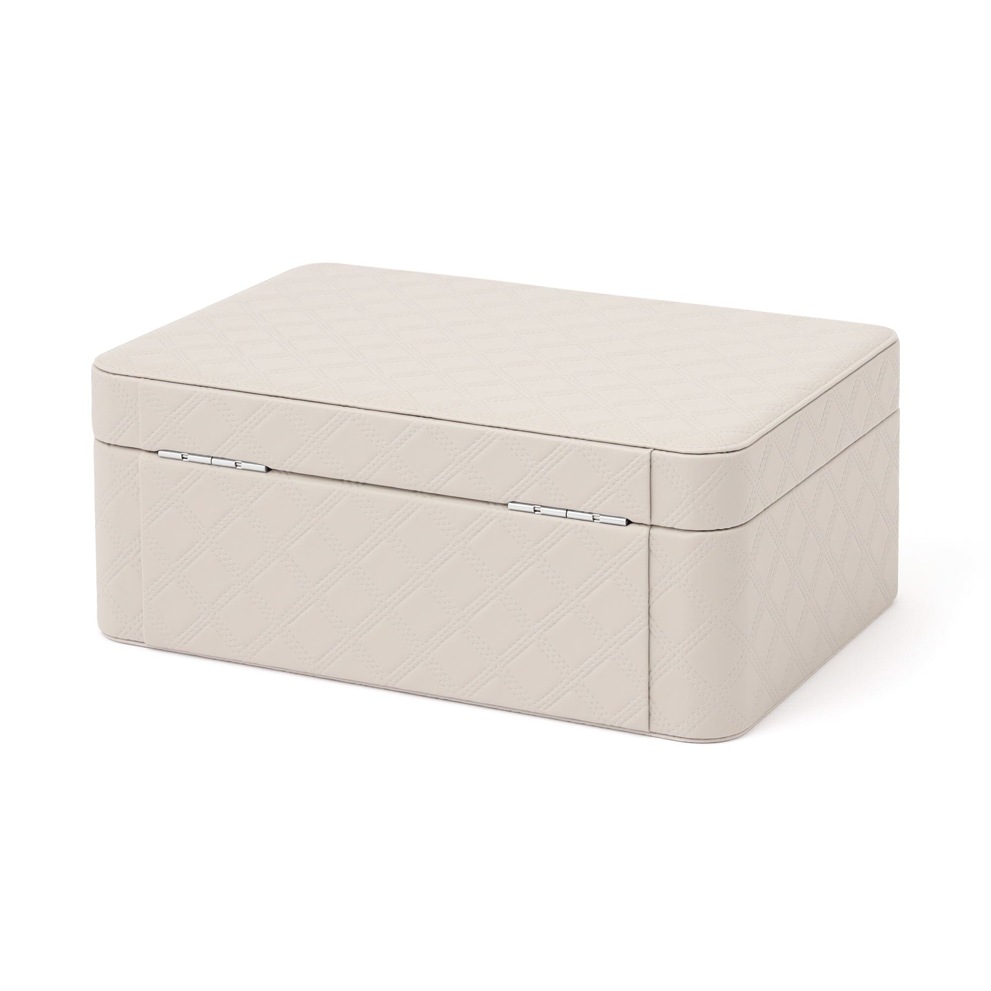 Quilt Cosmetic Box Gray