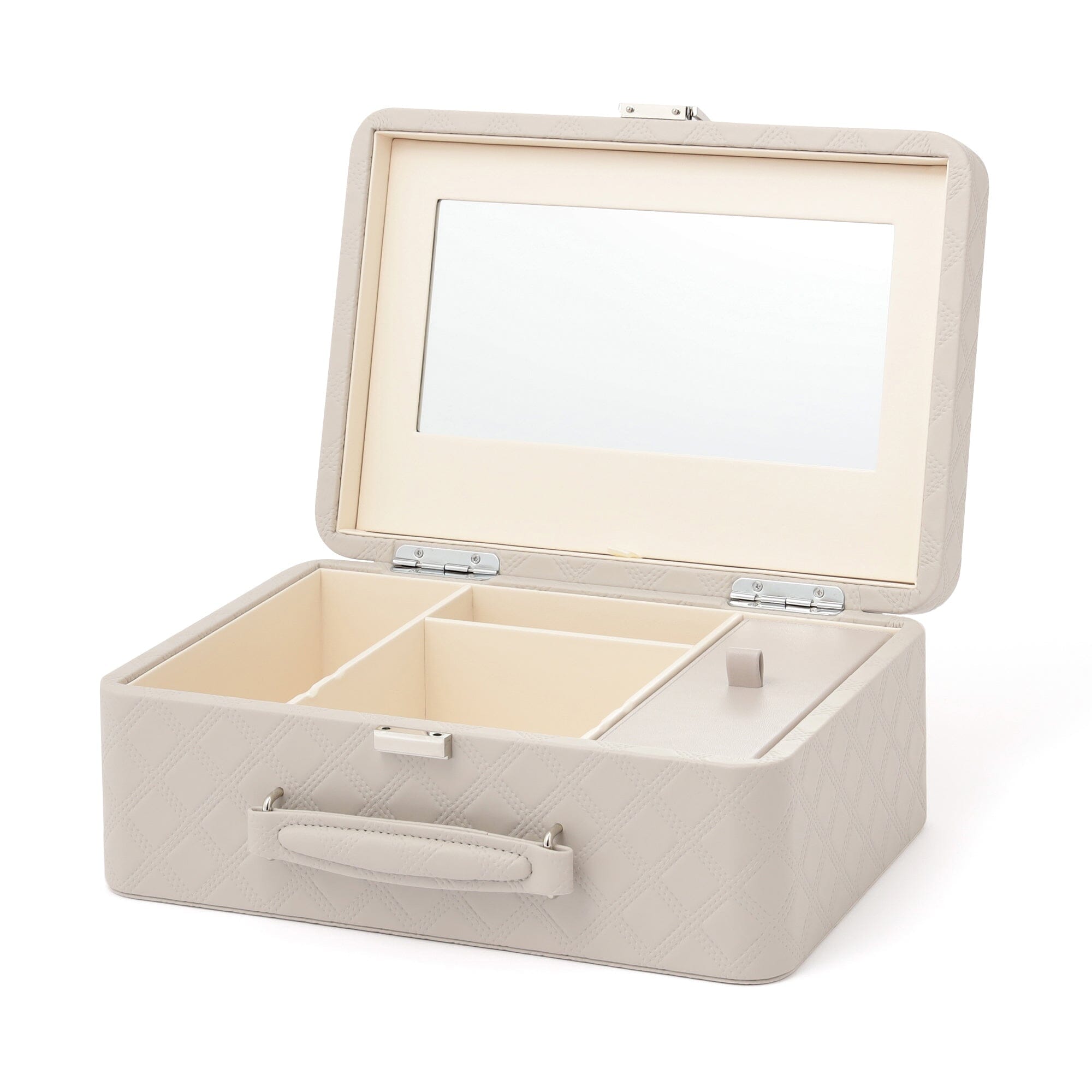 Quilt Cosmetic Box Gray