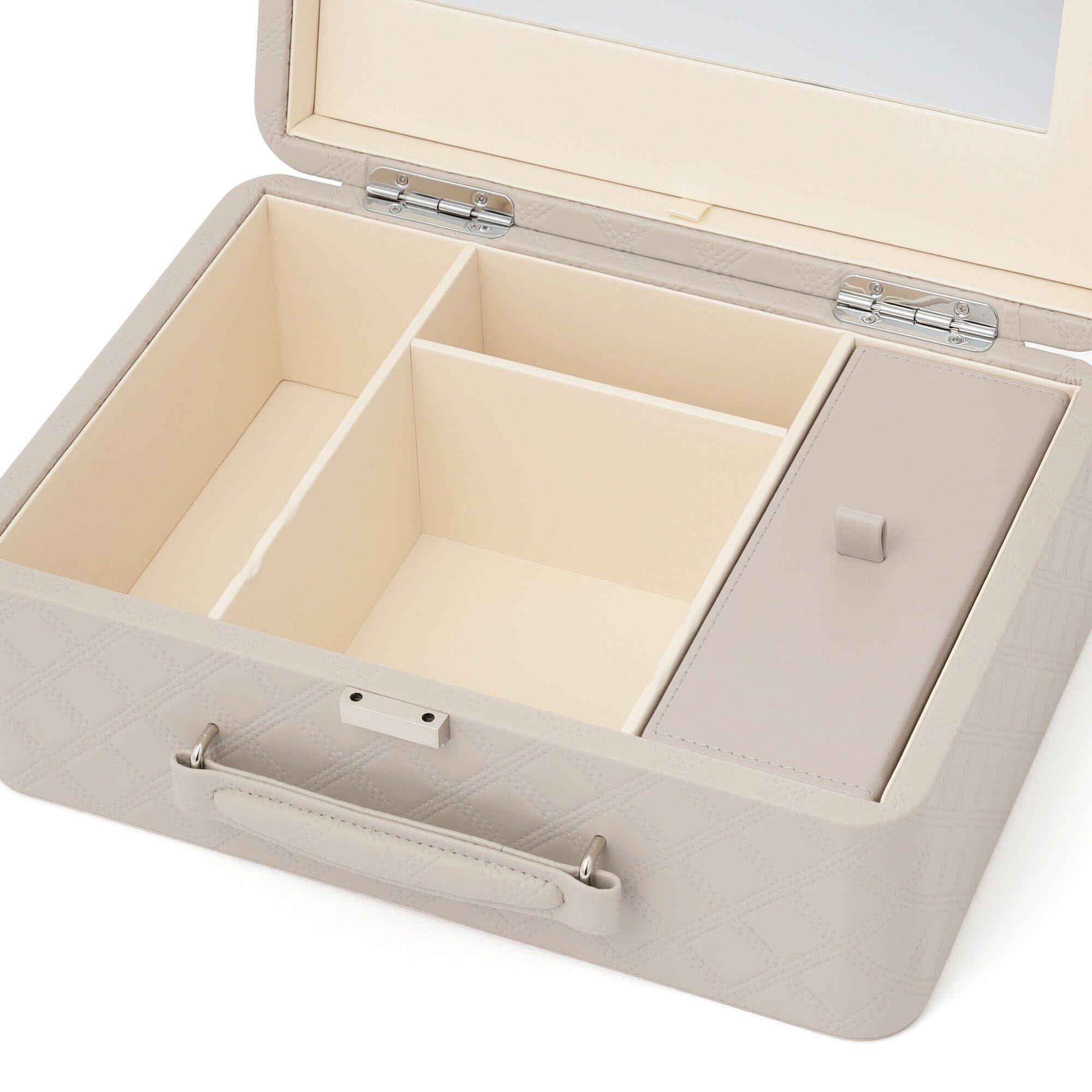 Quilt Cosmetic Box Gray