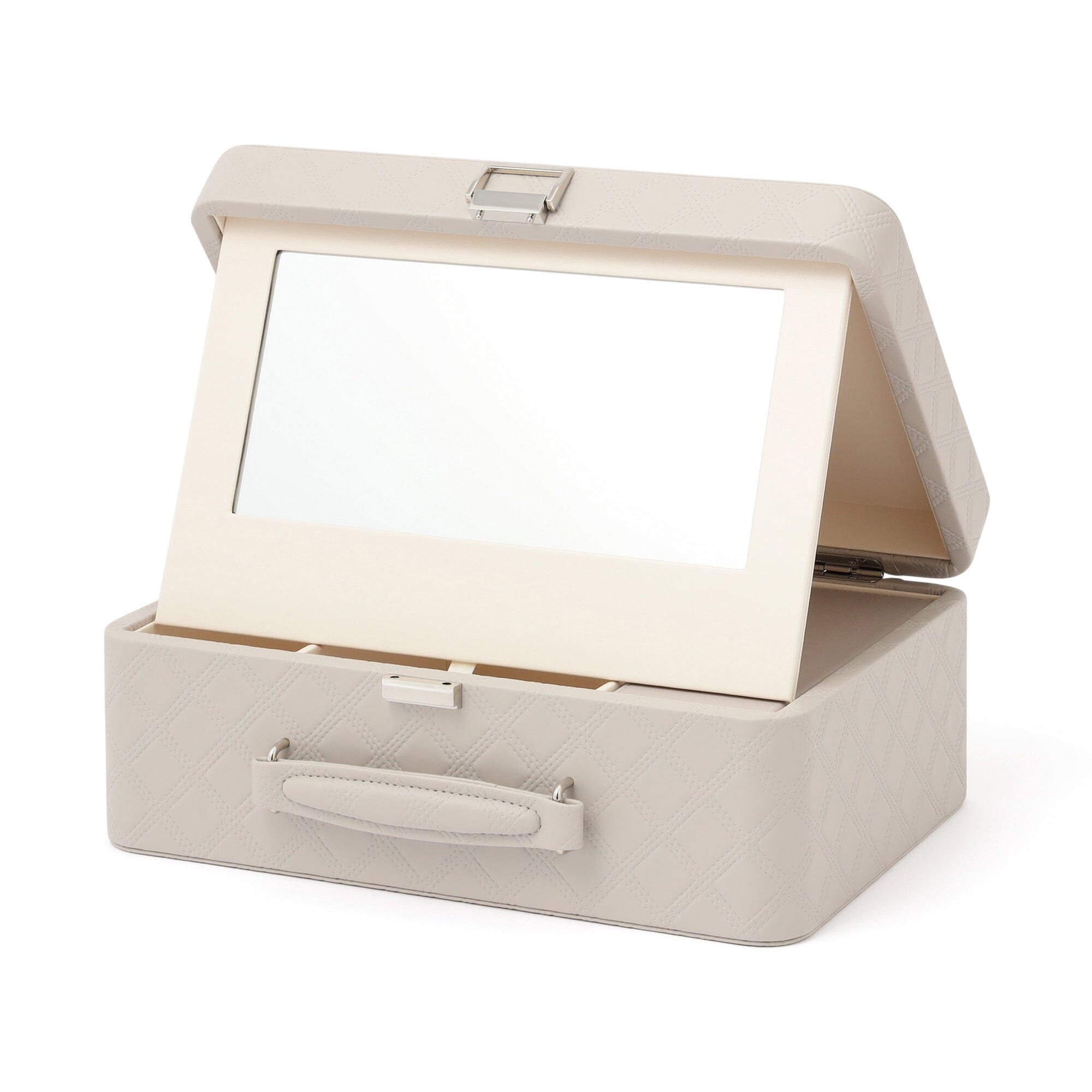 Quilt Cosmetic Box Gray