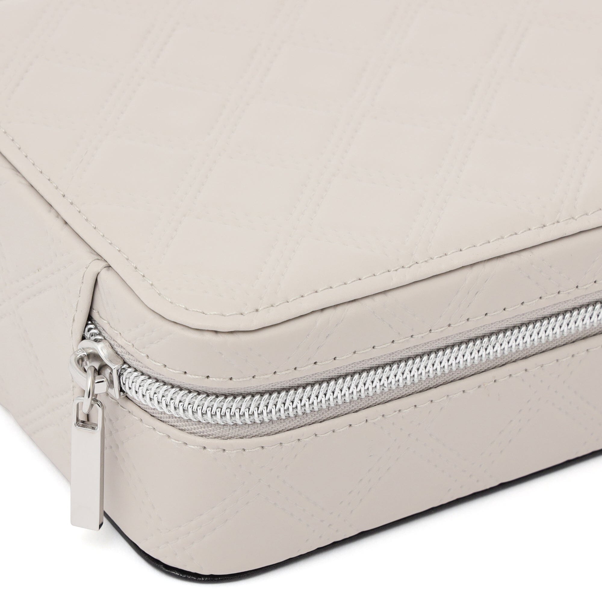 Quilt Travel Jewelry Box Multi Gray