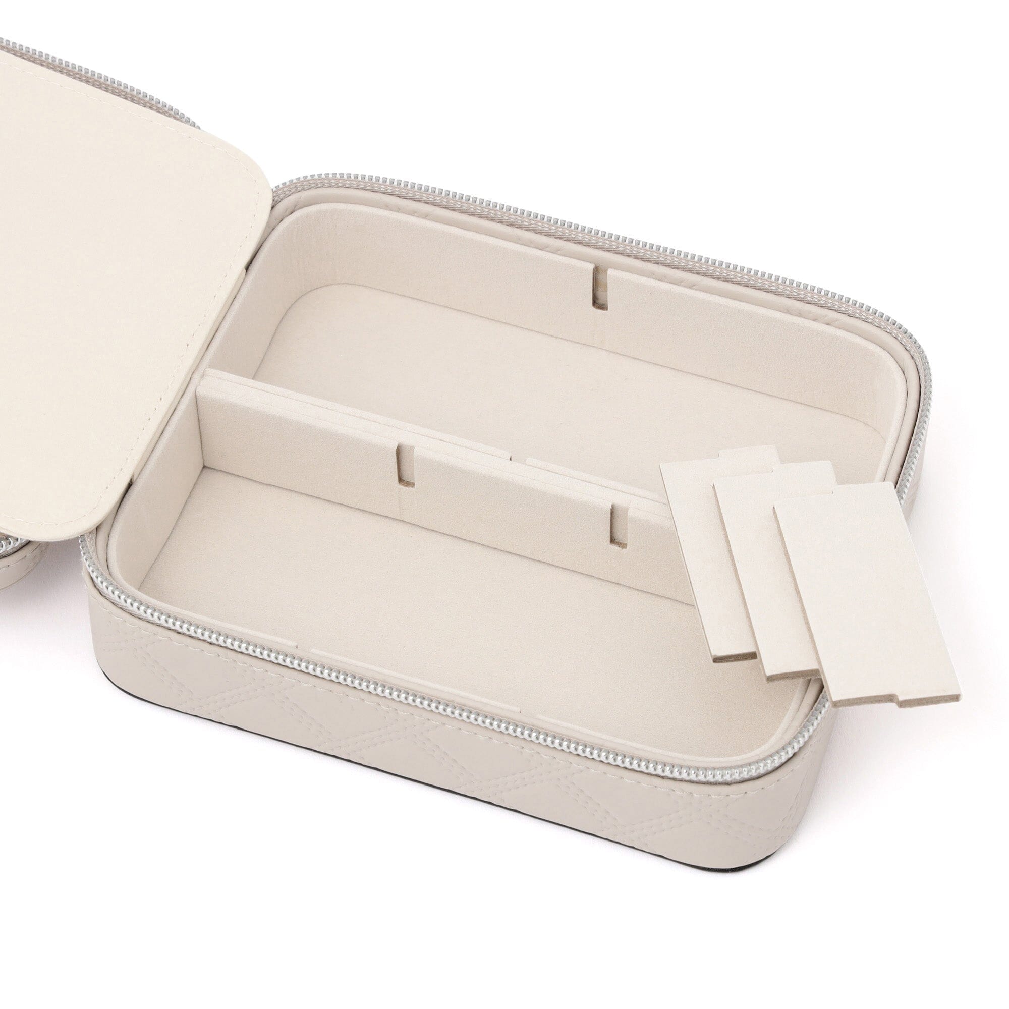 Quilt Travel Jewelry Box Multi Gray