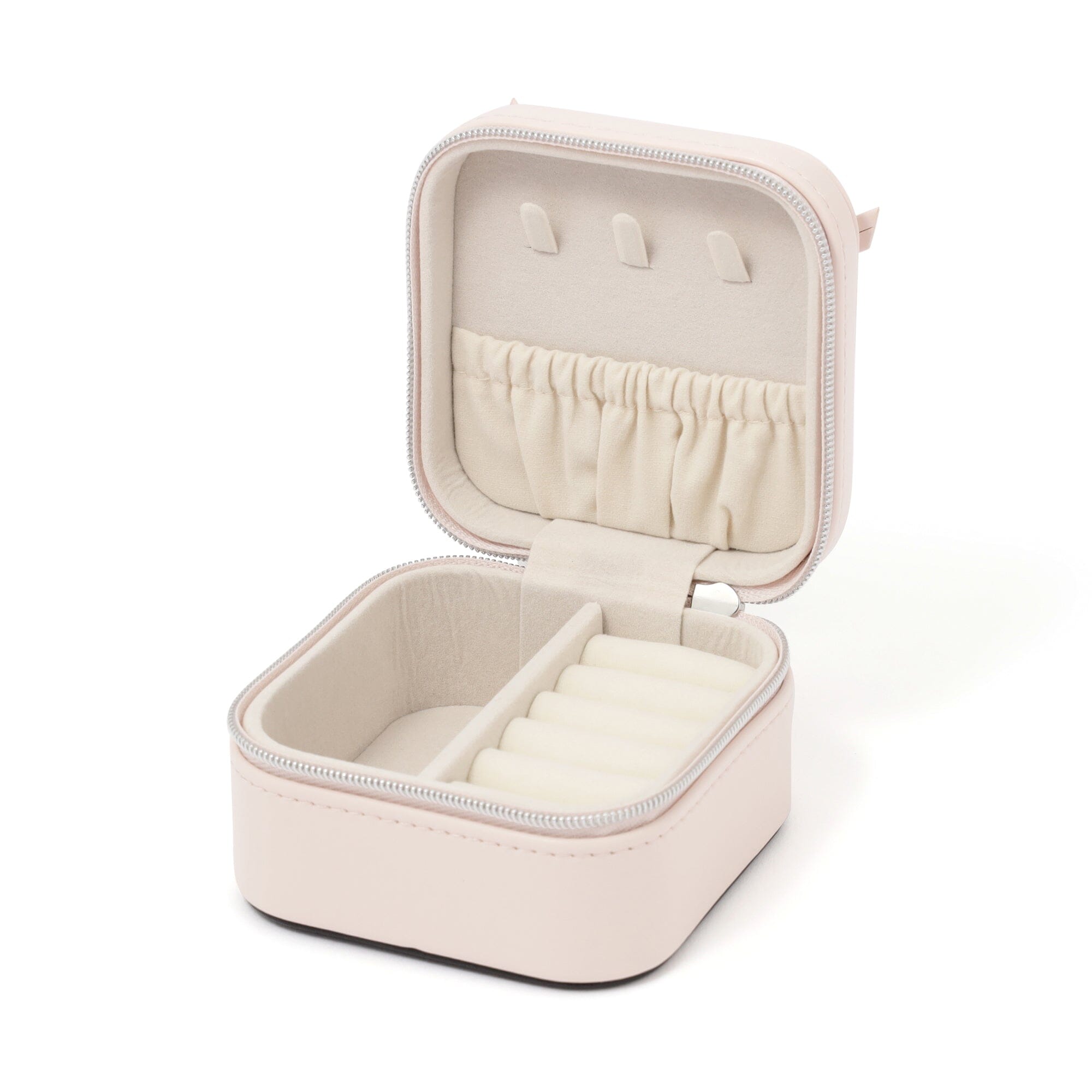 Ribbon Travel Jewelry Box Small Light Pink