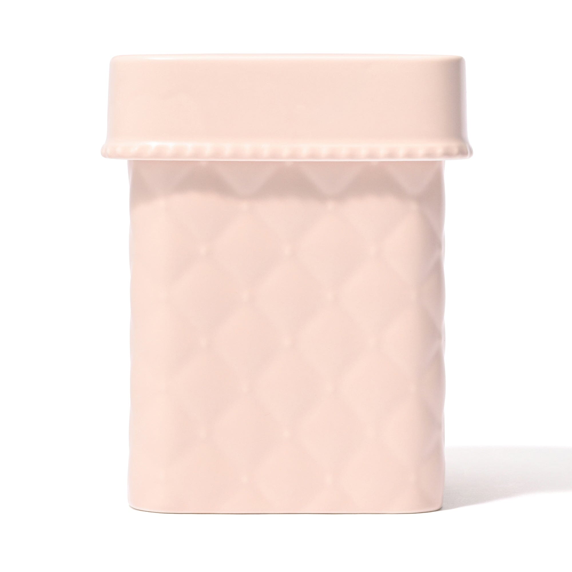 Ceramic Mini Dust Bin Quilt Pink