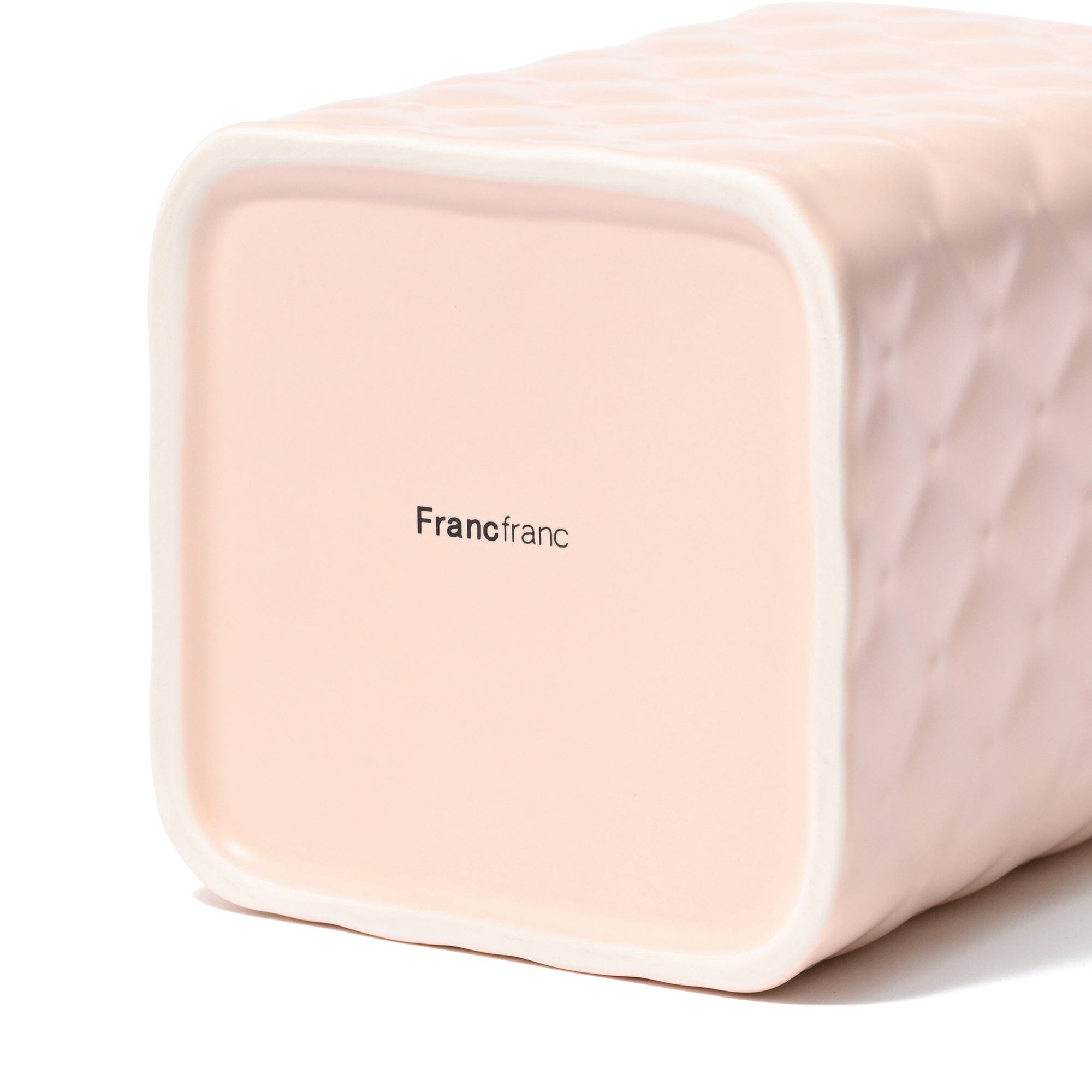 Ceramic Mini Dust Bin Quilt Pink