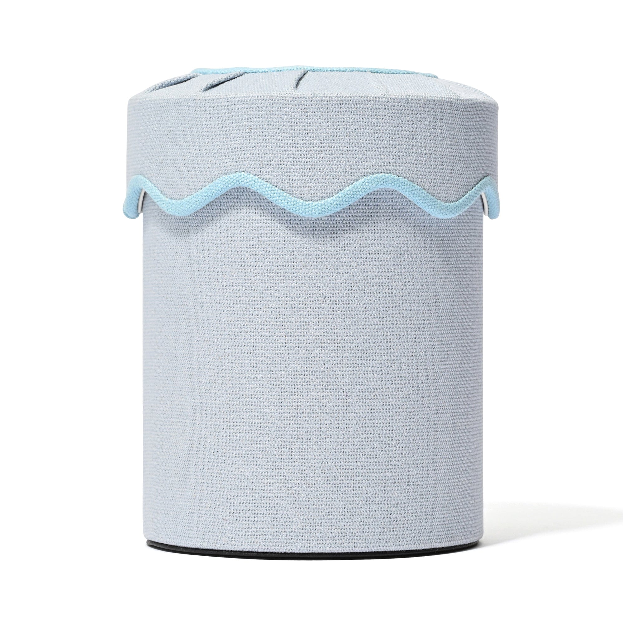 Fabric Mini Dust Bin Wave Blue