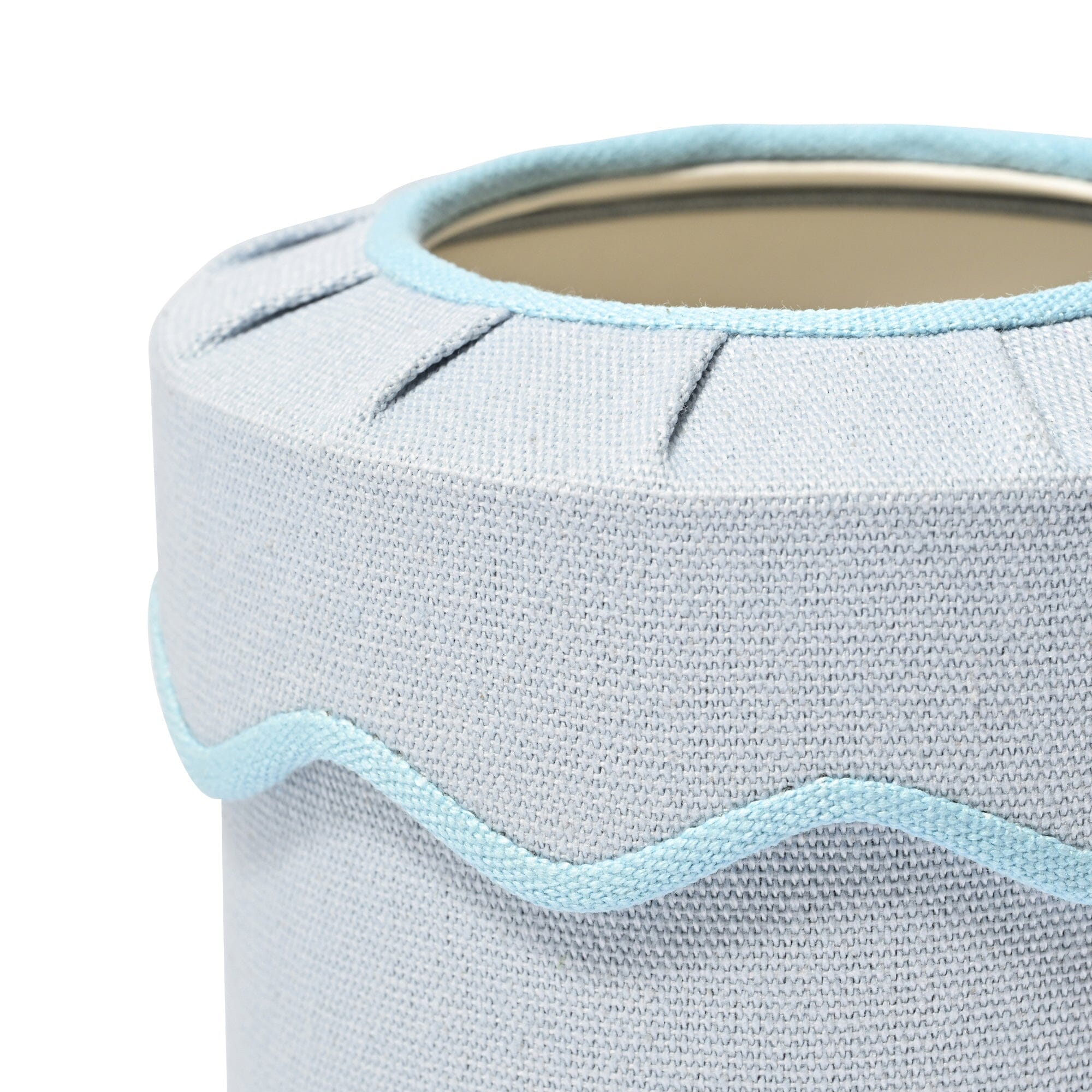 Fabric Mini Dust Bin Wave Blue