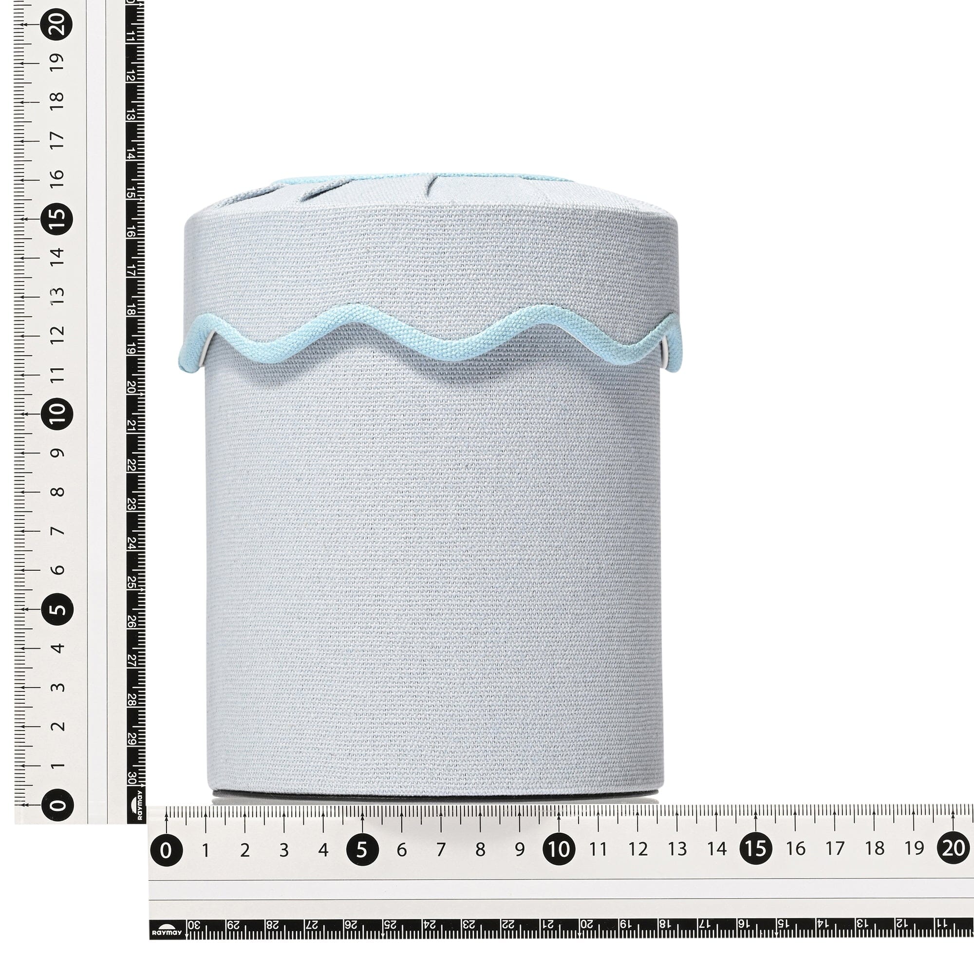 Fabric Mini Dust Bin Wave Blue
