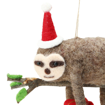 FABRIC Ornament Sloth Branch