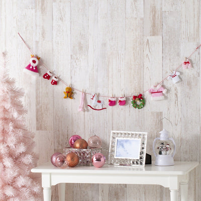 FABRIC GARLAND CLOTHES  Pink