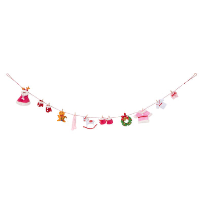 FABRIC GARLAND CLOTHES  Pink