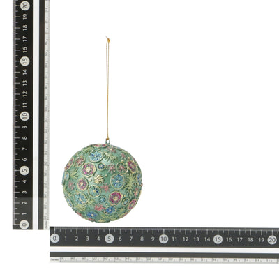 Resin Ornament Ball Green