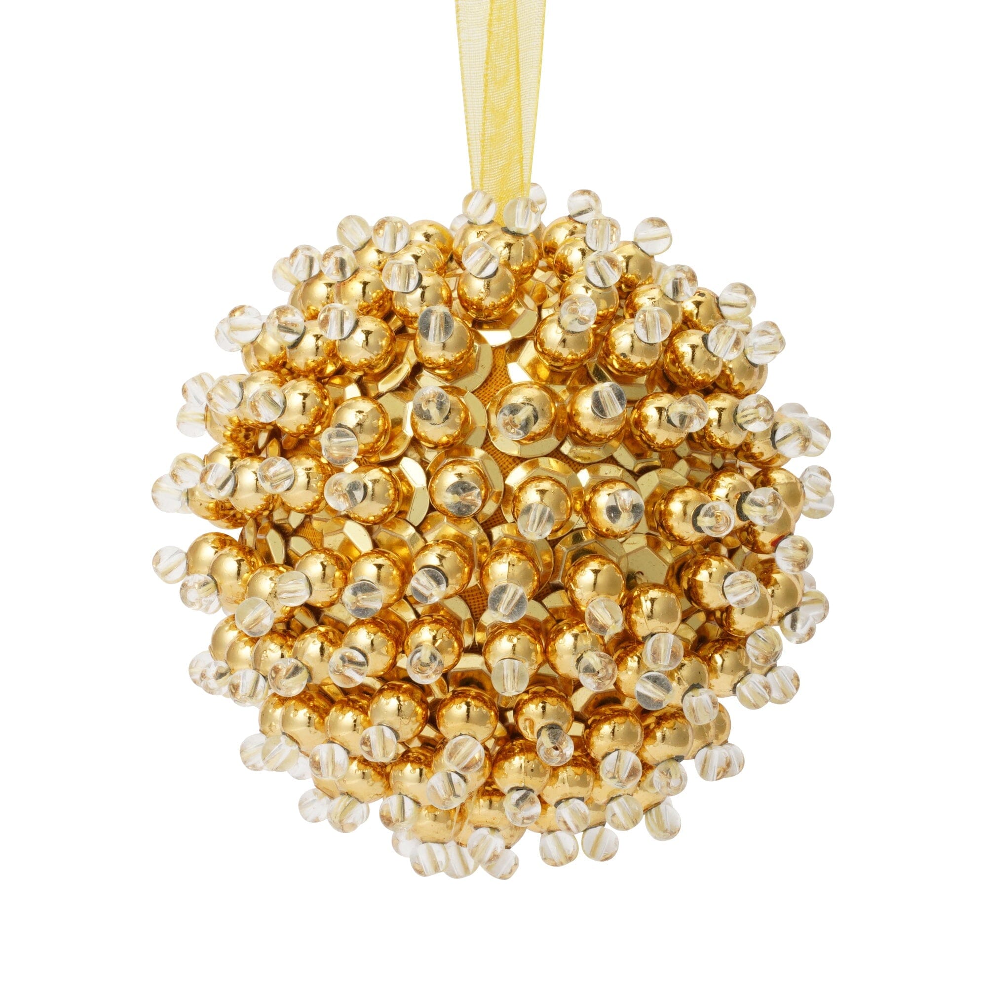 Beads Ornament Ball Round Gold