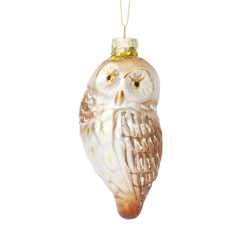 Glass Ornament Owl