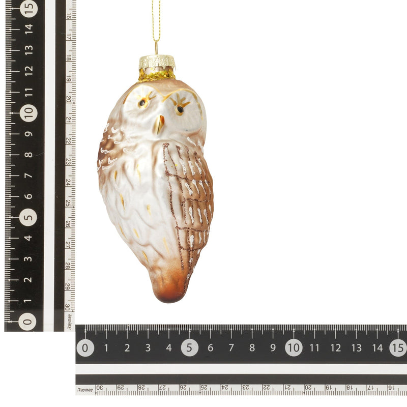 Glass Ornament Owl