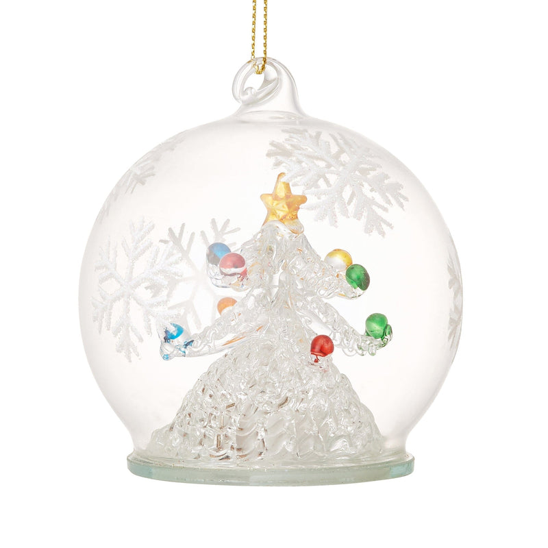 Led Glass Ornament Tree