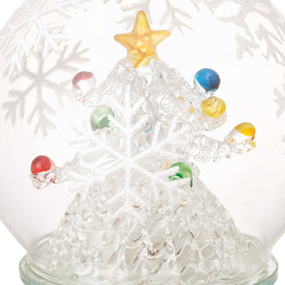 Led Glass Ornament Tree