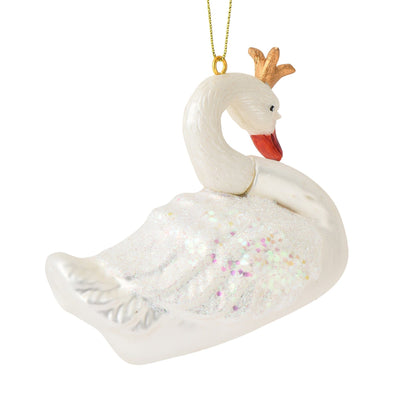 Glass Ornament Swan