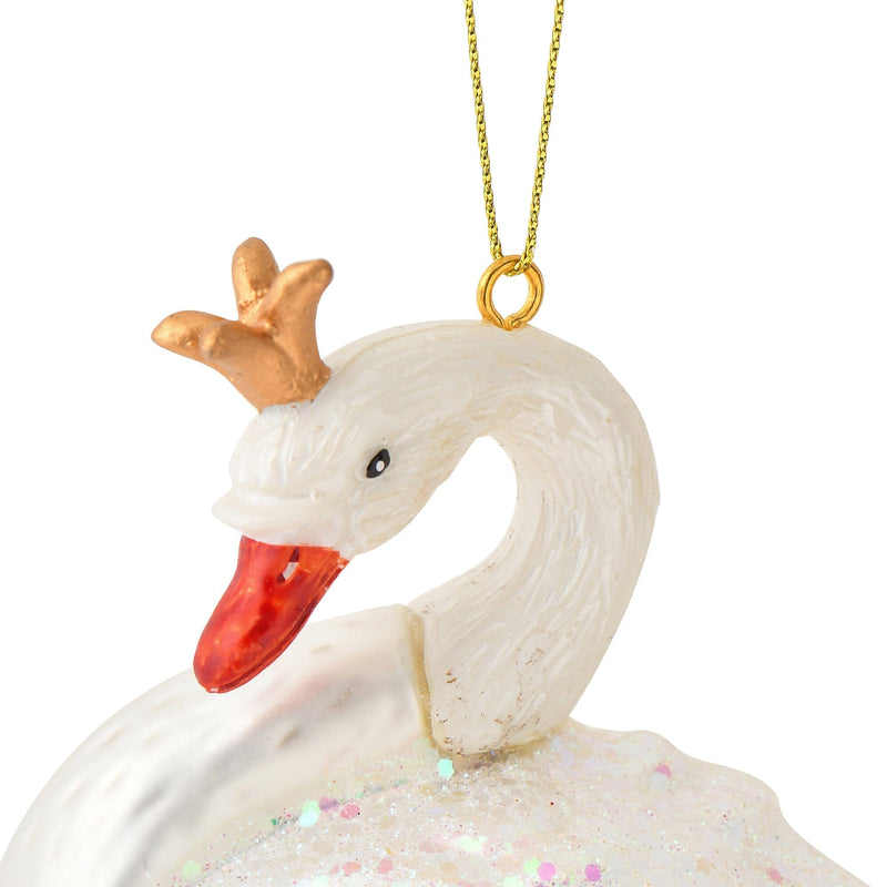 Glass Ornament Swan