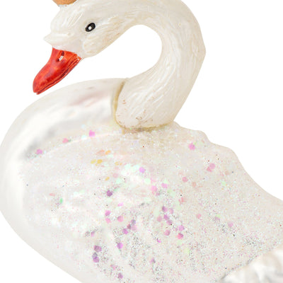 Glass Ornament Swan