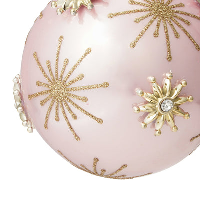 Glass Ornament Bijou Pink