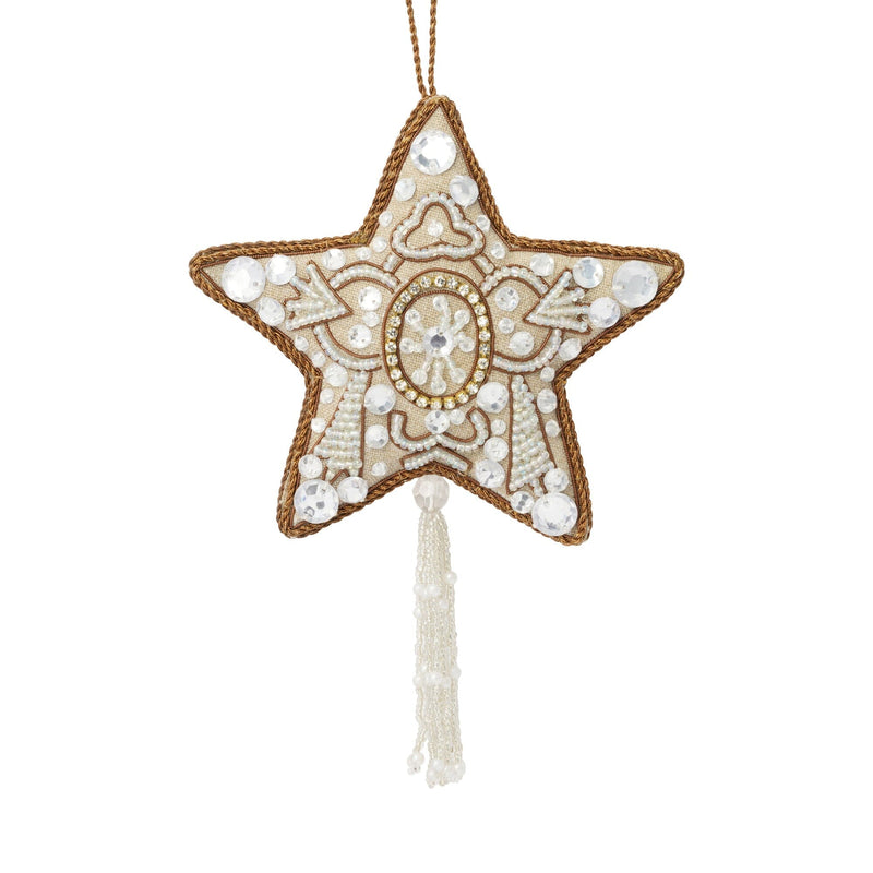 Beads Ornament Star White