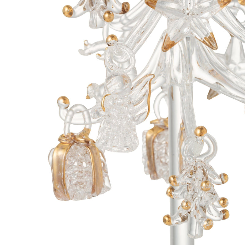 Glass Tree Multi Ornament Large Gold