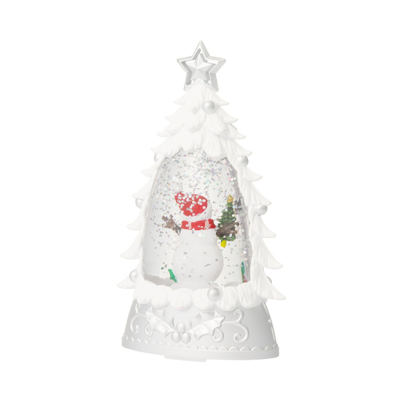 Snow Globe Lighting Tree M White