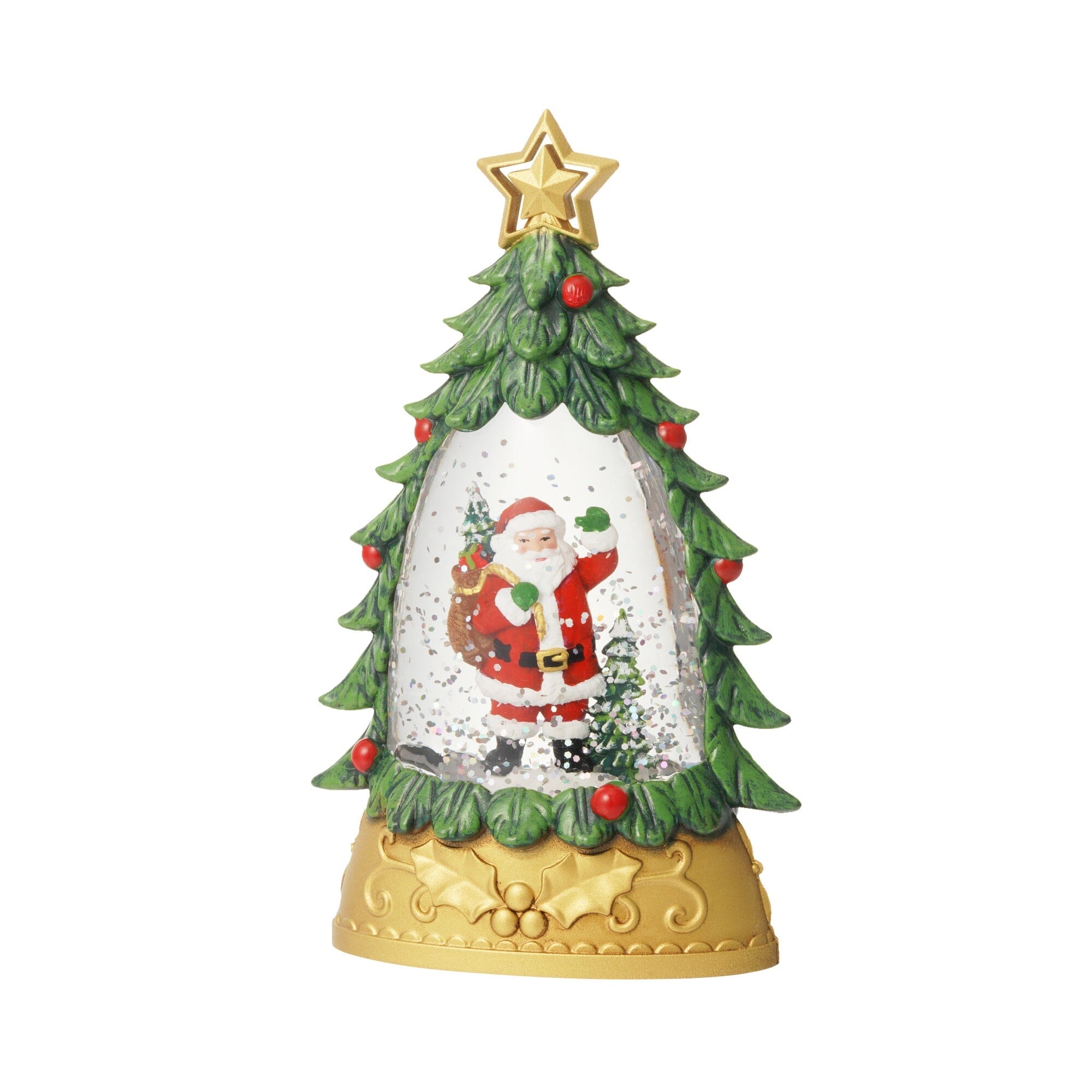 Snow Globe Lighting Tree M Green